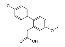 2-[2-(4-chlorophenyl)-5-methoxyphenyl]acetic acid Structure