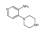 3-Pyridinamine,4-(1-piperazinyl)-(9CI) Structure