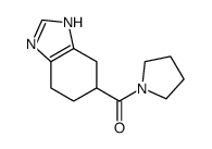 pyrrolidin-1-yl(4,5,6,7-tetrahydro-3H-benzimidazol-5-yl)methanone Structure