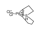 PtCl2(cis-thiacyclooct-4-ene)结构式