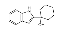 1-(1H-indol-2-yl)cyclohexan-1-ol结构式