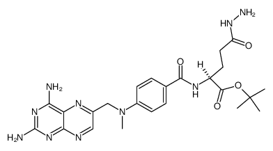 tert-butyl N'-<4--N-methylamino>benzoyl>-L-glutamic acid γ-hydrazide Structure