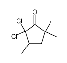 Cyclopentanone, 2,2-dichloro-3,5,5-trimethyl- (9CI) Structure