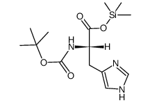 Nα-Boc-L-histidine trimethylsilyl ester Structure