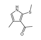 Ethanone, 1-[4-methyl-2-(methylthio)-1H-pyrrol-3-yl]- (9CI) picture
