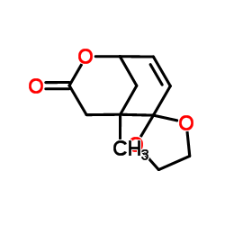 Spiro[1,3-dioxolane-2,6-[2]oxabicyclo[3.3.1]non[7]en]-3-one, 5-methyl- (9CI) structure