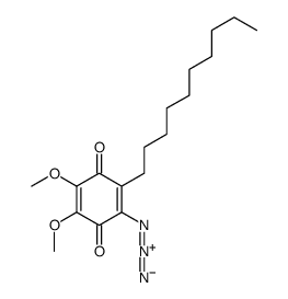 2-azido-3-decyl-5,6-dimethoxycyclohexa-2,5-diene-1,4-dione结构式