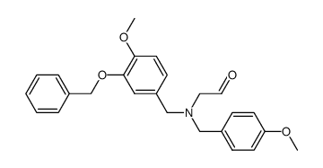 N-(3-benzyloxy-4-methoxybenzyl)-N-(4-methoxybenzyl)aminoacetaldehyde Structure