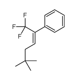 (1,1,1-trifluoro-5,5-dimethylhex-2-en-2-yl)benzene Structure