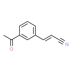 2-Propenenitrile, 3-(3-acetylphenyl)-, (E)- (9CI) Structure