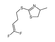Thiazole, 2-[(4,4-difluoro-3-butenyl)thio]-4,5-dihydro-4-methyl- (9CI) picture