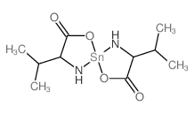 (1-carboxy-2-methyl-propyl)azanide; tin(+2) cation Structure