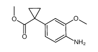 methyl 1-(4-amino-3-methoxyphenyl)cyclopropanecarboxylate Structure