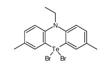 5,5-dibromo-3,7-dimethyl-10-ethylphenotellurazine Structure