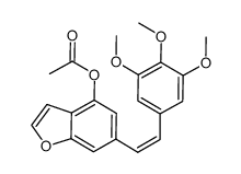 4-acetyloxy-6-[(Z)-2-(3,4,5-trimethoxyphenyl)ethenyl]benzofuran Structure