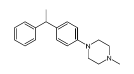 1-methyl-4-[4-(1-phenylethyl)phenyl]piperazine结构式