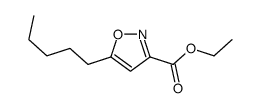ethyl 5-pentyl-1,2-oxazole-3-carboxylate结构式