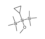 2-cyclopropyl-2-methoxyhexamethyltrisilane Structure