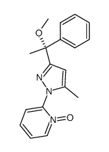 (R)-2-[3-(1-methoxy-1-phenylethyl)-5-methylpyrazol-1-yl]pyridine-1-oxide结构式