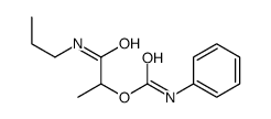 [1-oxo-1-(propylamino)propan-2-yl] N-phenylcarbamate Structure