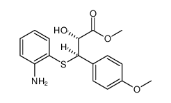 Benzenepropanoic acid, β-[(2-aminophenyl)thio]-α-hydroxy-4-methoxy-, methyl ester, (αR,βR)-rel结构式
