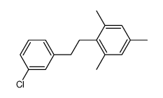 2-(3-chlorophenethyl)-1,3,5-trimethylbenzene结构式