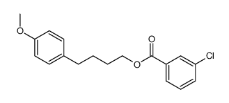 4-(4-methoxyphenyl)butyl 3-chlorobenzoate结构式
