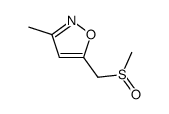 Isoxazole, 3-methyl-5-[(methylsulfinyl)methyl]- (9CI)结构式