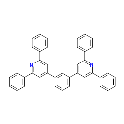4,4'-(1,3-Phenylene)bis(2,6-diphenylpyridine)结构式