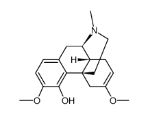 6,7-didehydro-3,6-dimethoxy-17-methylmorphinan-4-ol structure