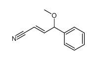 1-cyano-3-methoxy-3-phenyl-1(E)-propene Structure