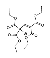 3-bromo-propene-1,1,3,3-tetracarboxylic acid tetraethyl ester Structure