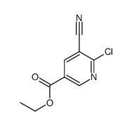 Ethyl 6-chloro-5-cyanonicotinate Structure