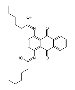 N-[4-(hexanoylamino)-9,10-dioxoanthracen-1-yl]hexanamide Structure