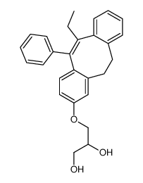 3-[(6-Ethyl-5-phenyl-11,12-dihydrodibenzo[a,e]cycloocten-2-yl)oxy]-1,2-propanediol structure