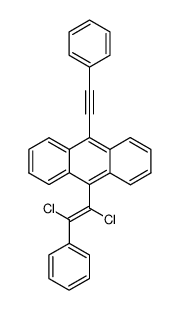 9-(α,β-dichloro-styryl)-10-phenylethynyl-anthracene结构式