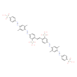 4,4'-bis[[2,5-dimethyl-4-[(4-sulphophenyl)azo]phenyl]azo]stilbene-2,2'-disulphonic acid Structure