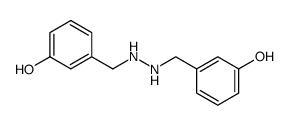 N,N'-bis-(3-hydroxy-benzyl)-hydrazine Structure