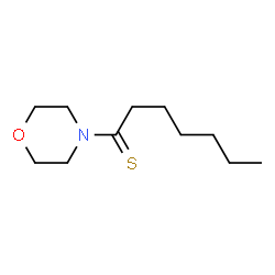 Morpholine,4-(1-thioxoheptyl)- (9CI) structure