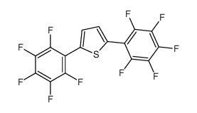 2,5-bis(2,3,4,5,6-pentafluorophenyl)thiophene结构式