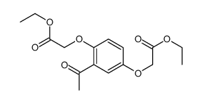 ethyl 2-[3-acetyl-4-(2-ethoxy-2-oxoethoxy)phenoxy]acetate Structure