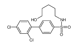 4-(2,4-dichlorophenyl)-N-(5-hydroxypentyl)benzenesulfonamide Structure