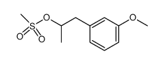 1-methyl-2-[3-(methyloxy)phenyl]ethyl methanesulfonate结构式