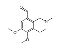 8-Formyl-1,2,3,4-tetrahydro-5,6-dimethoxy-2-methylisochinolin Structure