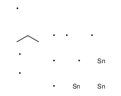 1,1-bis(trimethylstannyl)propyl-trimethylstannane结构式