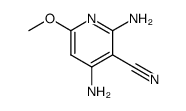 2,4-Diamino-6-methoxy-pyridin-3-carbonitril结构式
