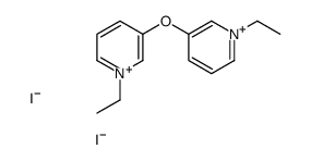 1-ethyl-3-(1-ethylpyridin-1-ium-3-yl)oxypyridin-1-ium,diiodide结构式