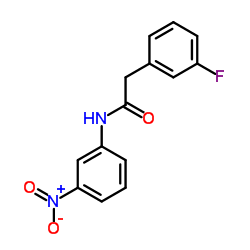 2-(3-Fluorophenyl)-N-(3-nitrophenyl)acetamide结构式