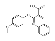 2-(4-methoxyphenoxy)quinoline-3-carboxylic acid Structure