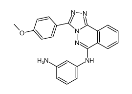 N-[3-(4-methoxyphenyl)-[1,2,4]triazolo[3,4-a]phthalazin-6-yl]-benzene-1,3-diamine Structure